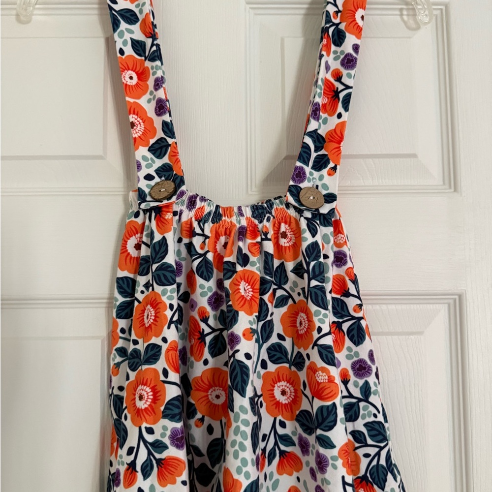 Floral Print Dress with Straps